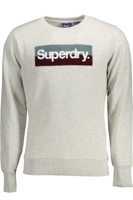 Superdry muška dukserica bez patentnog zatvarača siva